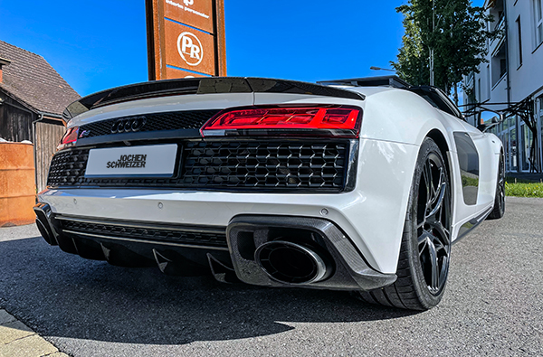 Audi R8 Spyder V10 Performance fahren St. Gallen (3 Std.) - Fahrspaß hoch 10! in Widnau Audi mieten online kaufen