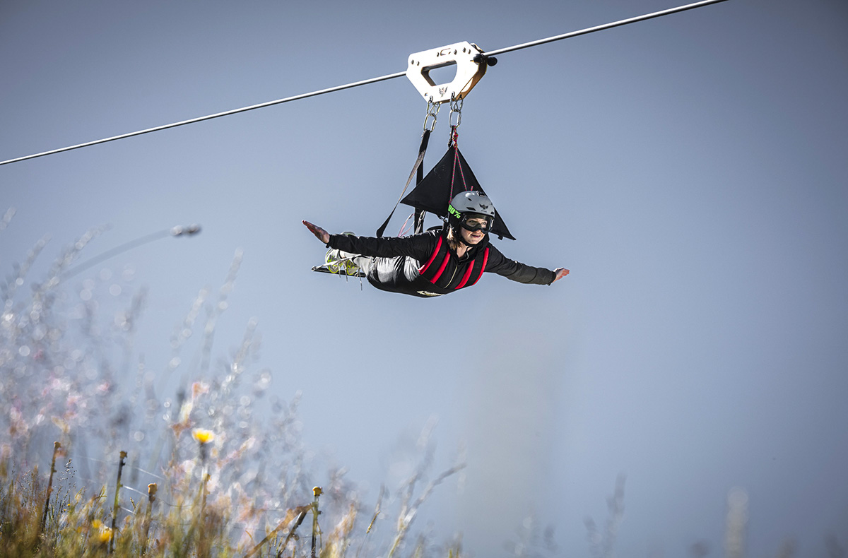 Flying Fox XXL im Salzburger Land mit Video - Hier bist du Hauptdarsteller und Kameramann in einem. in Leogang Kletterkurse / Kletterwälder online kaufen