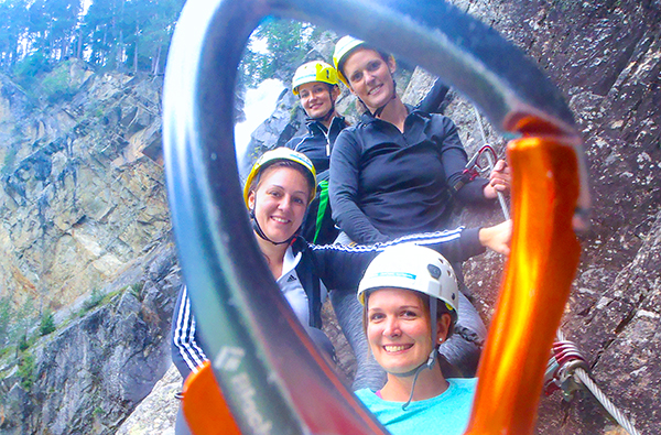 Klettersteig Tour am Lehnerwasserfall Sautens in Haiming Kletterkurse / Kletterwälder online kaufen