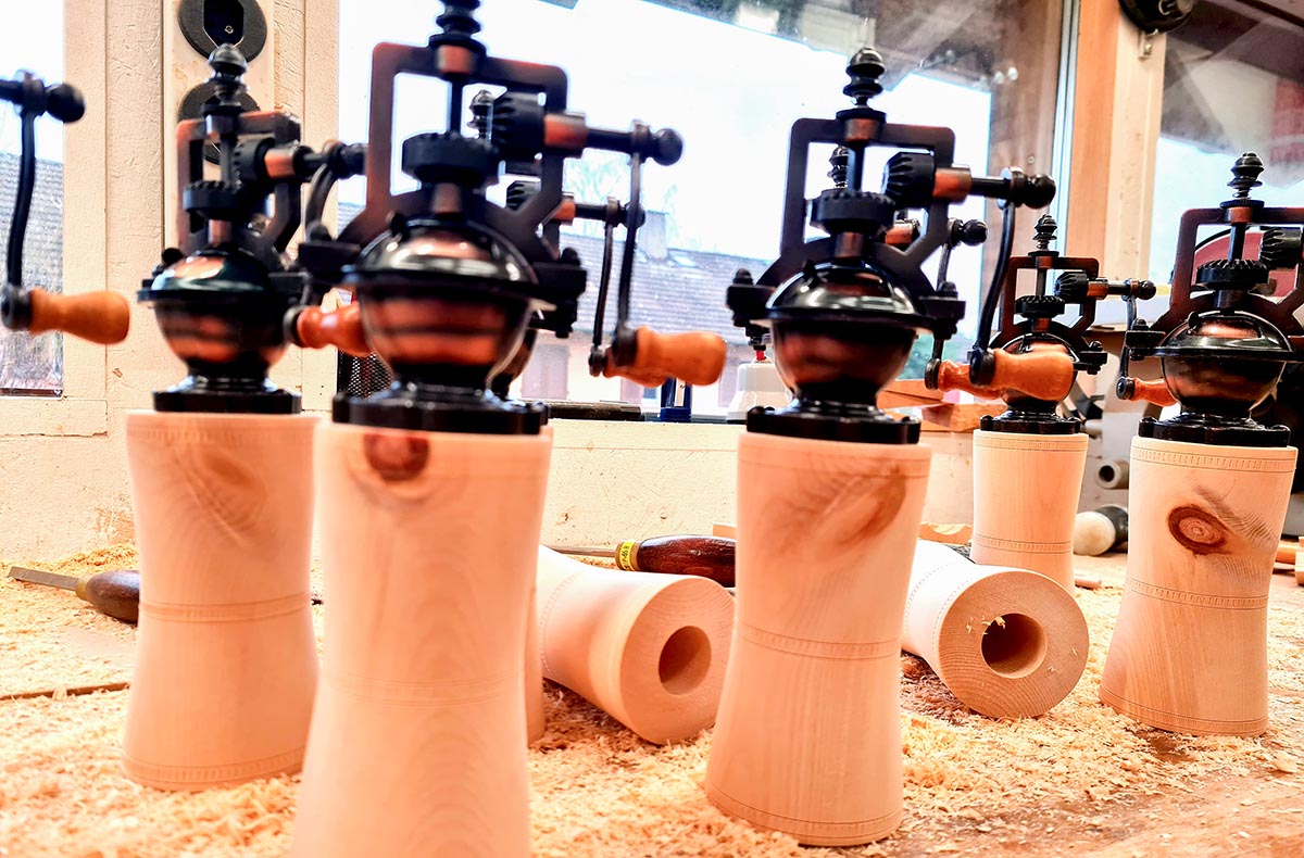 Pfeffermühle drechseln Rheinfelden Basteln und Kreativworkshops online kaufen