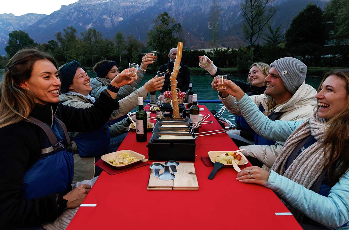 Raclette Rafting Wilderswil - Raclette Rafting voller Genussrausch Rafting online kaufen