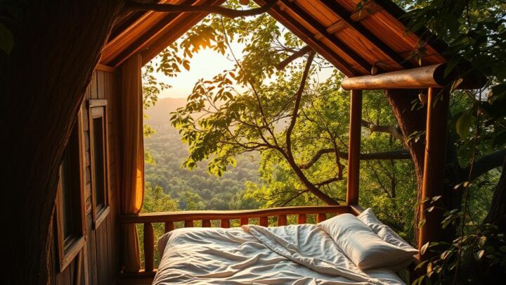 Baumhausübernachtung als romantisches Geschenk