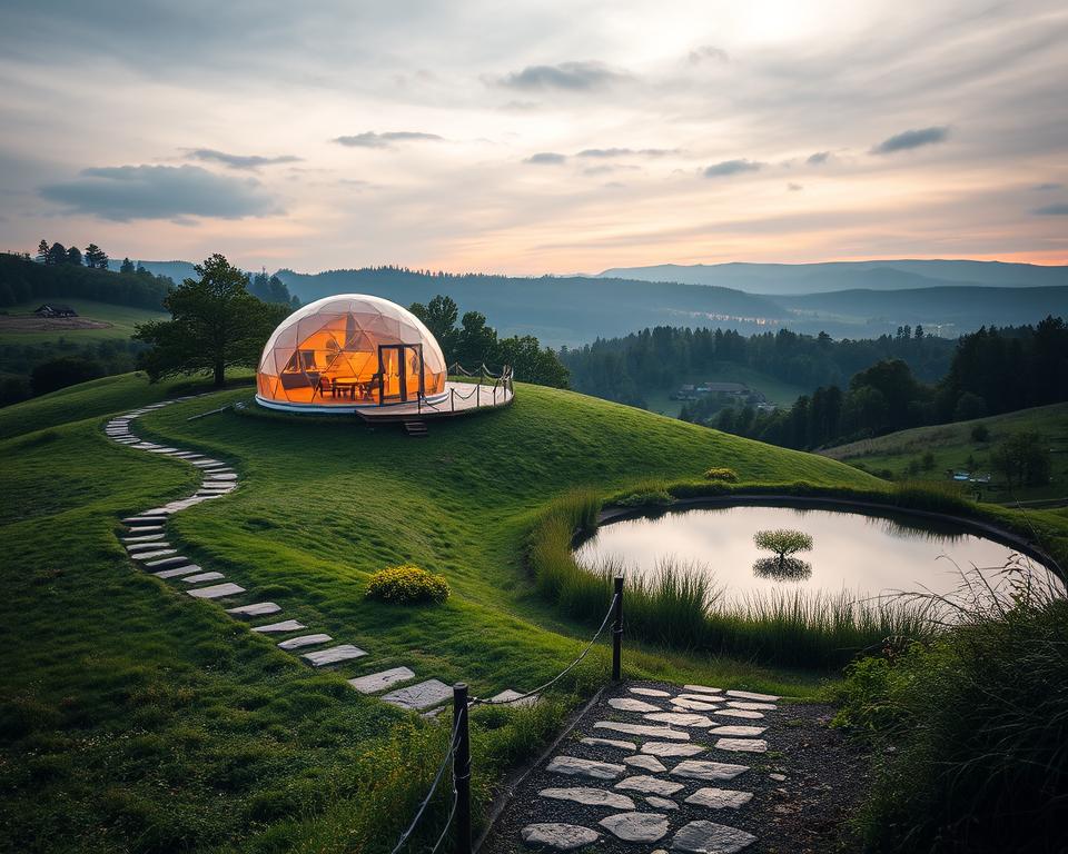 Bubble Hotel in der Eifel Landschaft Bubble Hotel in der Eifel Landschaft