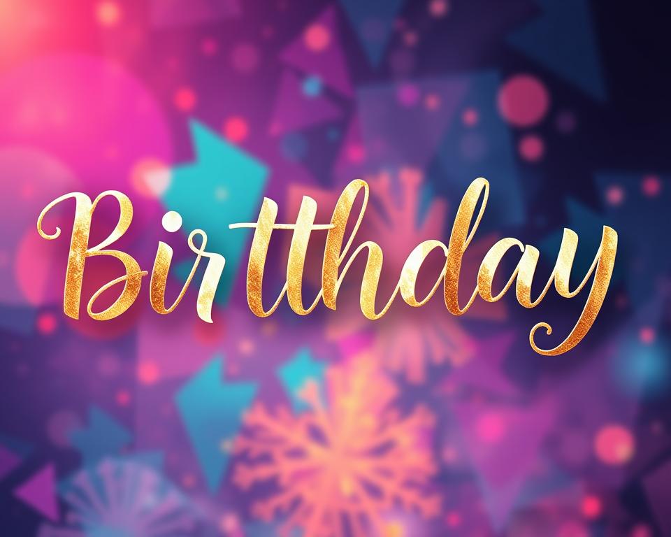 Digitale Geburtstags-Fonts für Social Media Digitale Geburtstags-Fonts für Social Media
