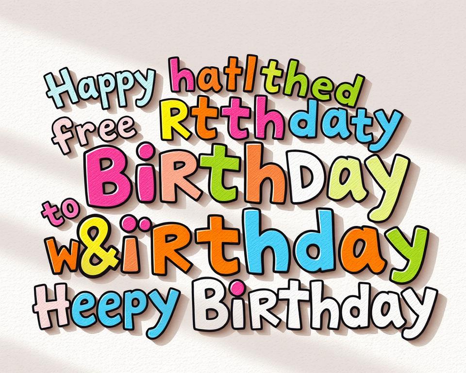 Kostenlose Happy Birthday Fonts Kostenlose Happy Birthday Fonts