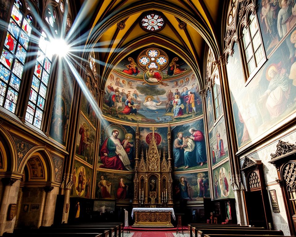 Mittelalterliche Wandmalereien Burgkapelle Kriebstein