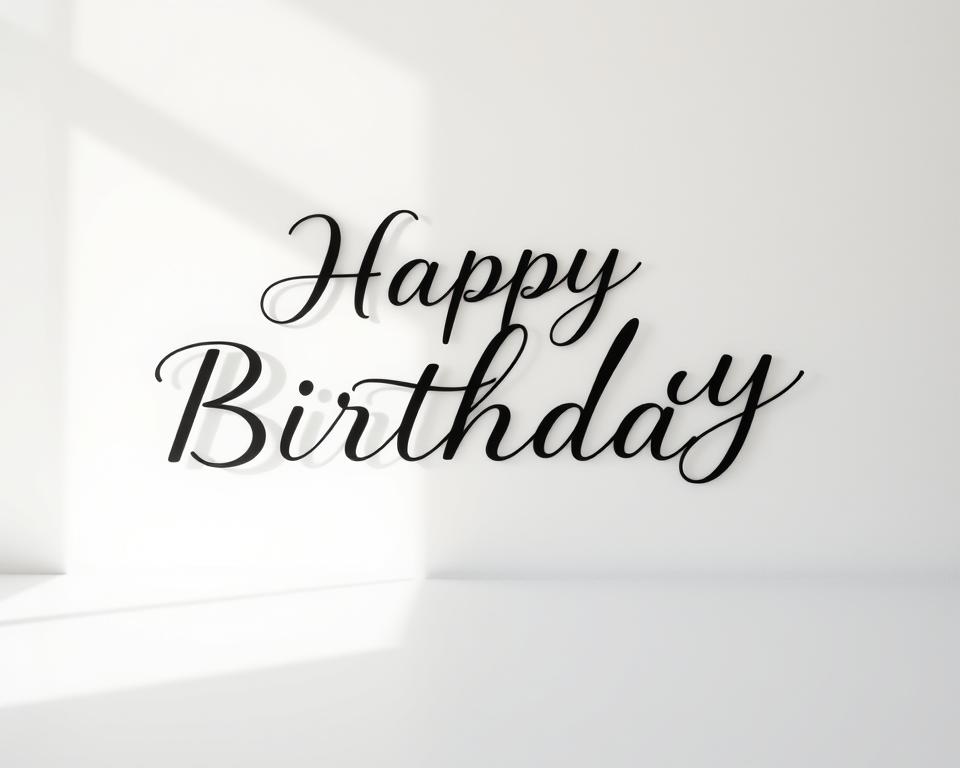Moderne Geburtstagsschriftarten Moderne Geburtstagsschriftarten