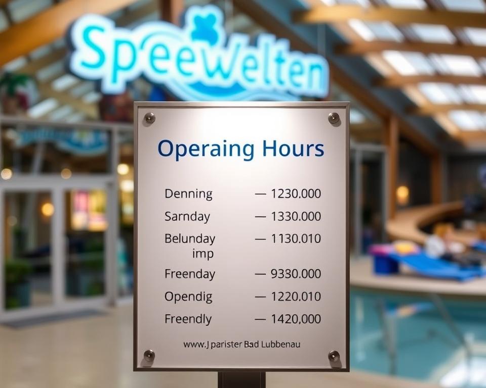 Öffnungszeiten Spreewelten