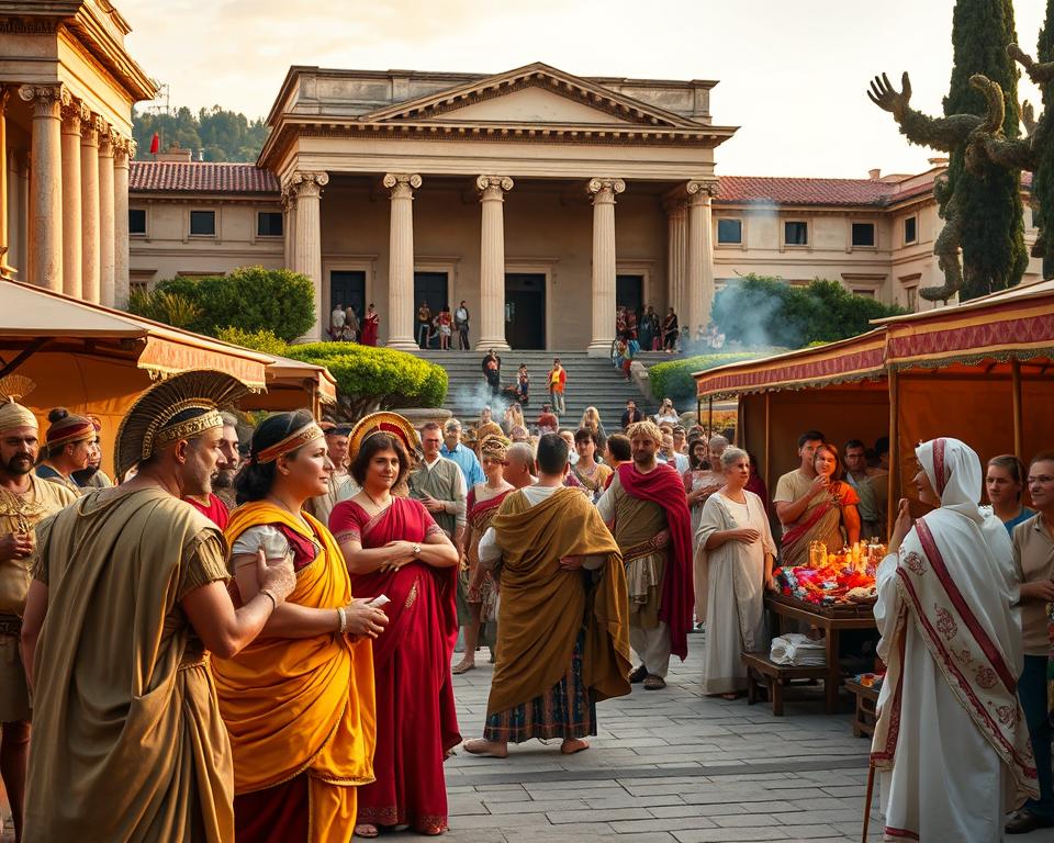 Römische Festkultur Reenactment