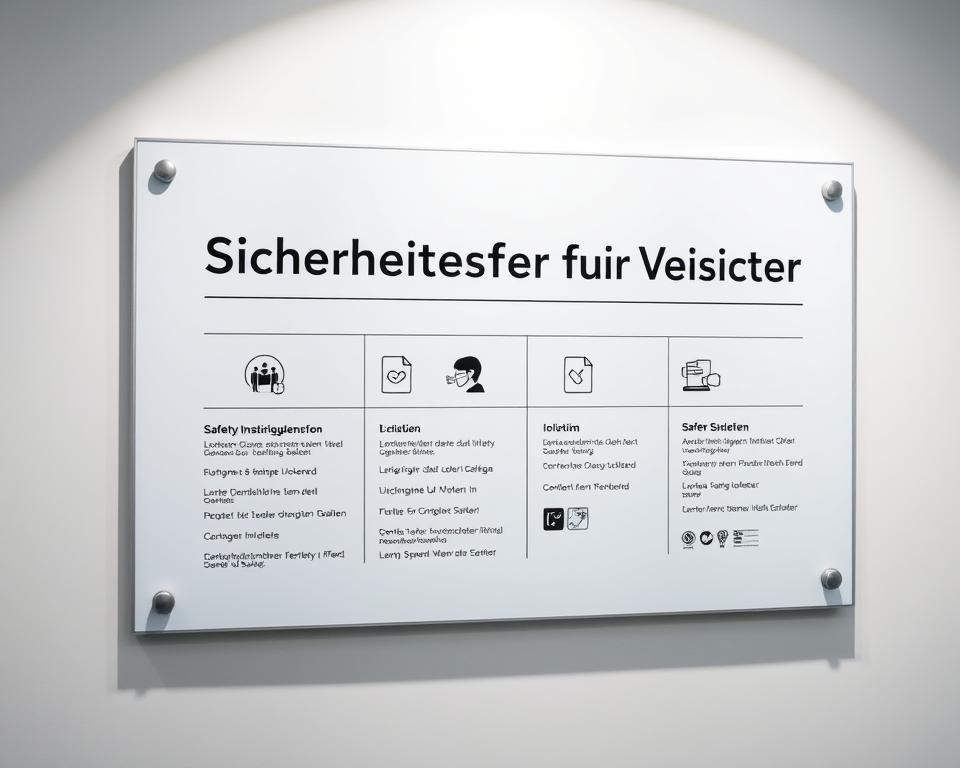 Sicherheitshinweise für Besucher