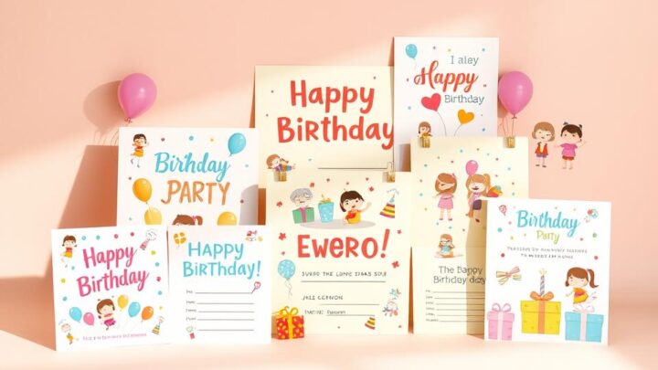 Einladungskarten Kindergeburtstag zum Ausdrucken kostenlos