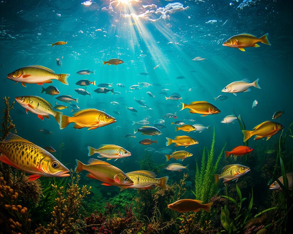 Bodenseefische und Meeresbewohner