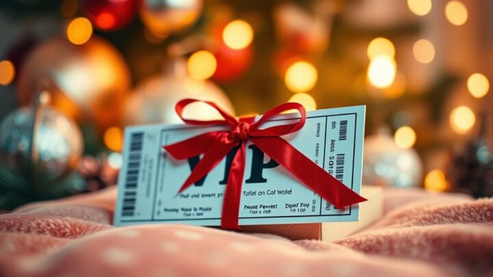 VIP-Ticket zu Weihnachten verschenken: Einzigartige Geschenkidee