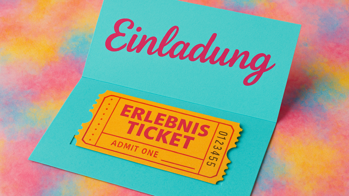 Einladungskarten mit integriertem Erlebnis-Ticket – Wenn Vorfreude greifbar wird