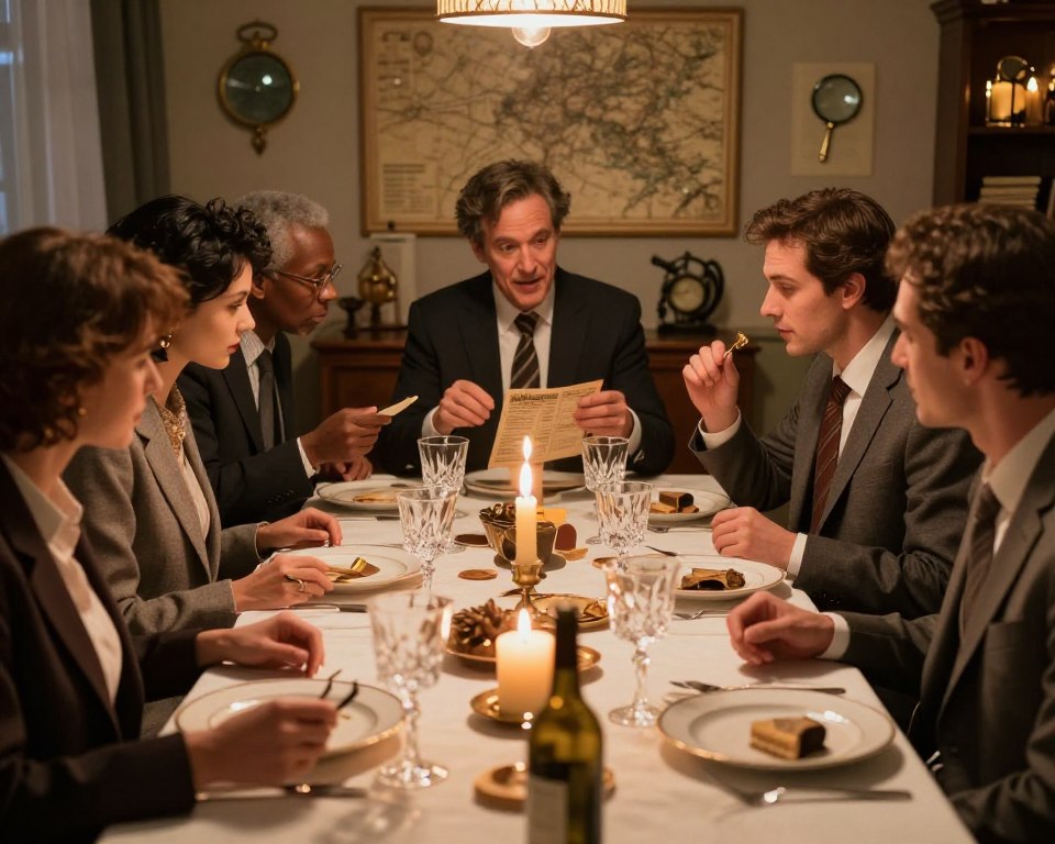 Erlebnisdinner mit Detektivspielen