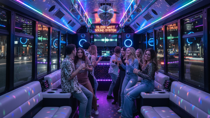 Rollende Disco mit 15.000 Watt für privates Discofeeling