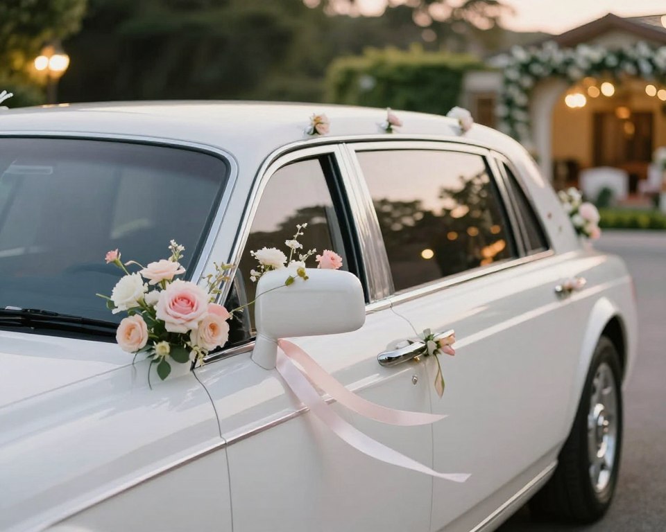 Hochzeitslimousine Dekoration