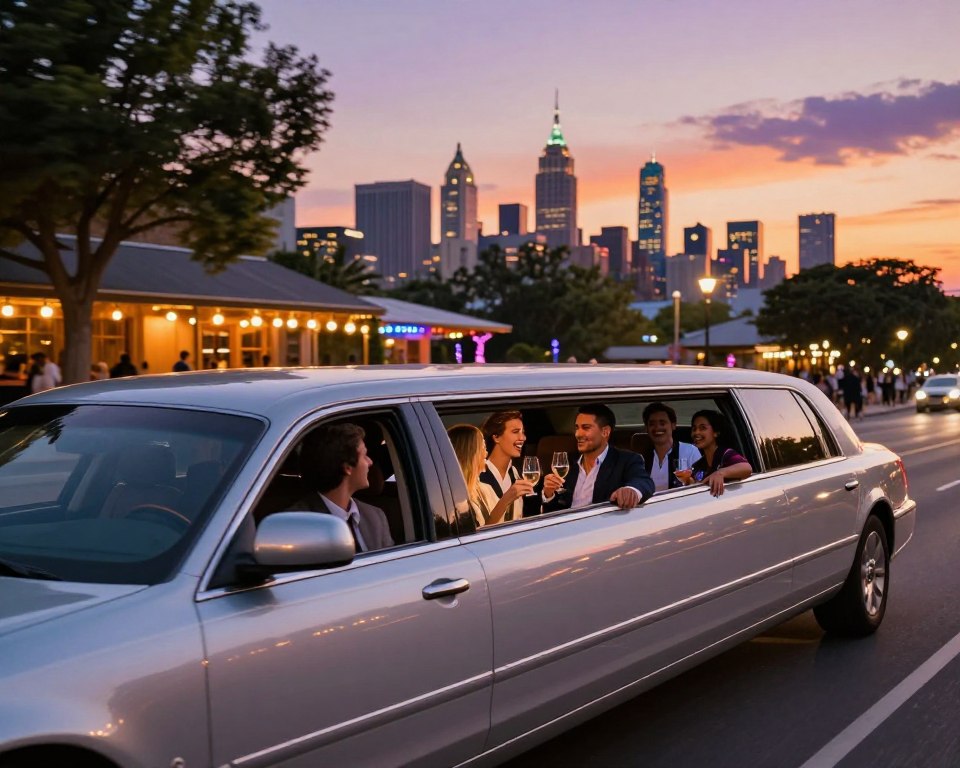 Limousinen-Junggesellenabschied Route